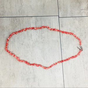 Coral beaded necklace Vintage
